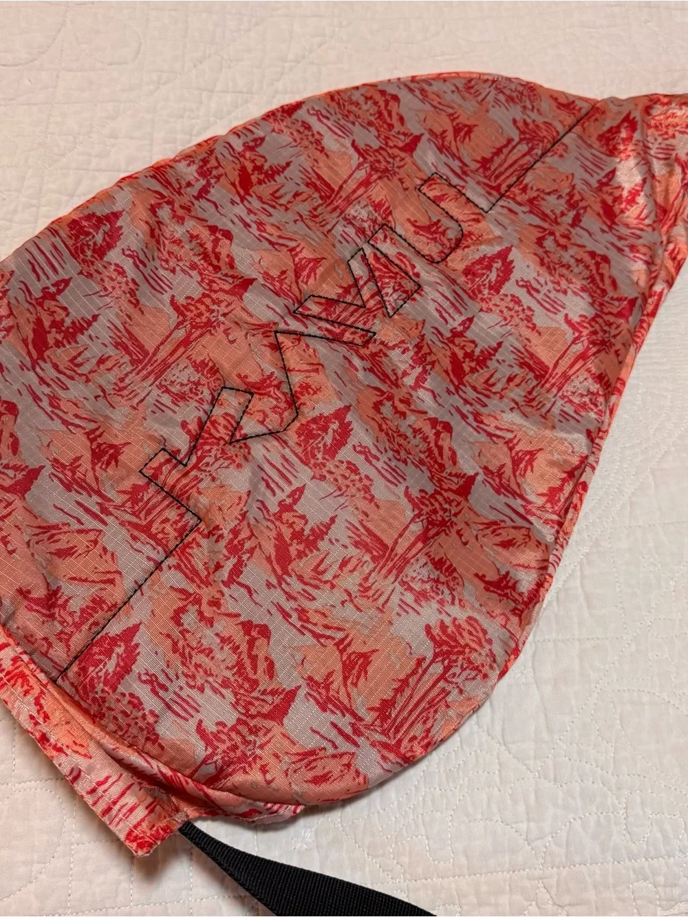 Kavu Coral Pink Printed Sling Crossbody